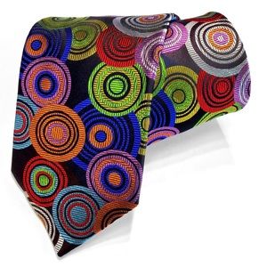 New Black Circles Multi-color Lawrence Ivey Tie